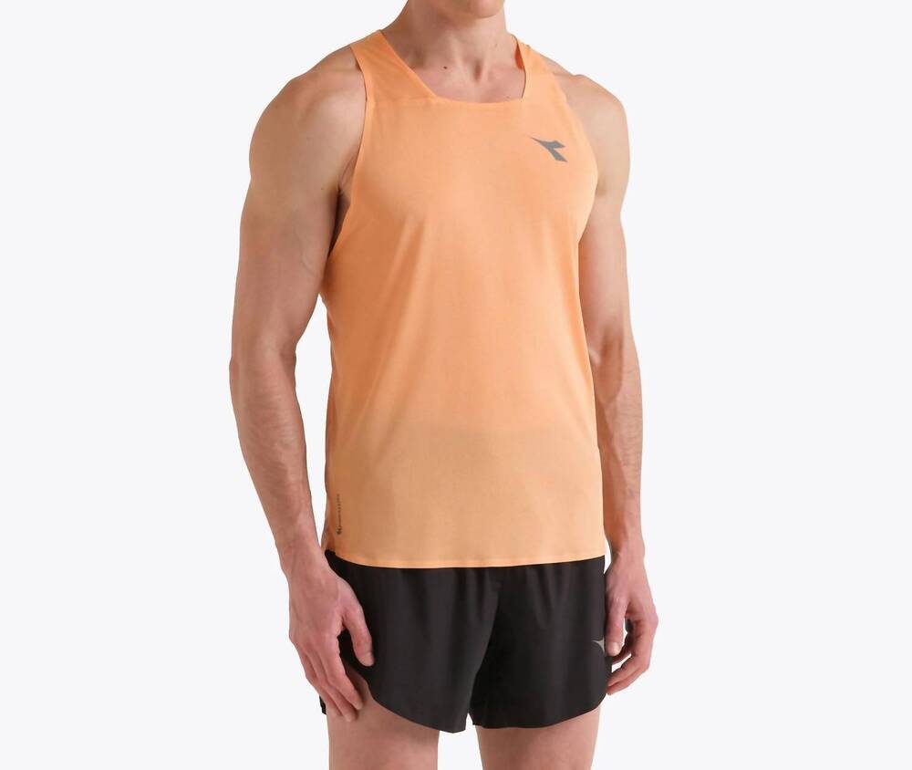 NEW DIADORA super light fibrazero tank in peach cobbler